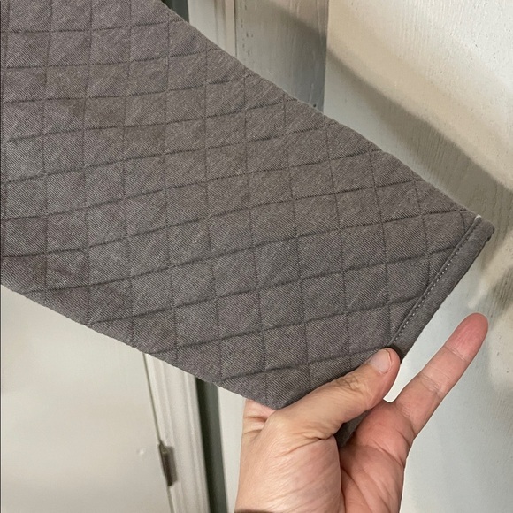 Eddie Bauer Men's Gray 1/4 Zip-Up Quilted Sweater Pocket Size Large Tall - Picture 5 of 8